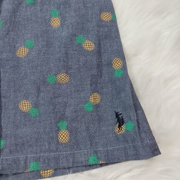 Well Dressed Wolf Boys Size 5 Denim Pineapple Prin - Picture 4 of 7